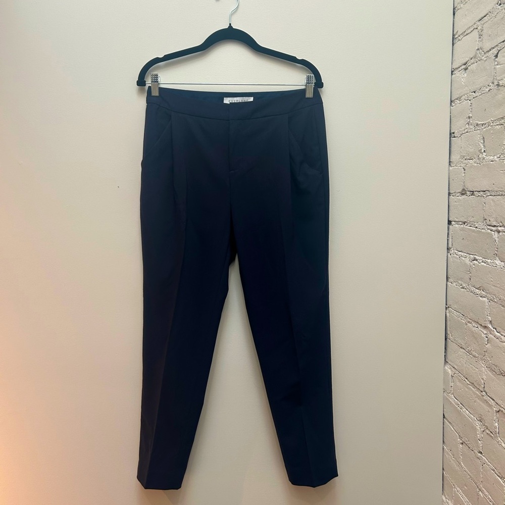 Everlane Navy Wool Pleated Trousers, Size 4